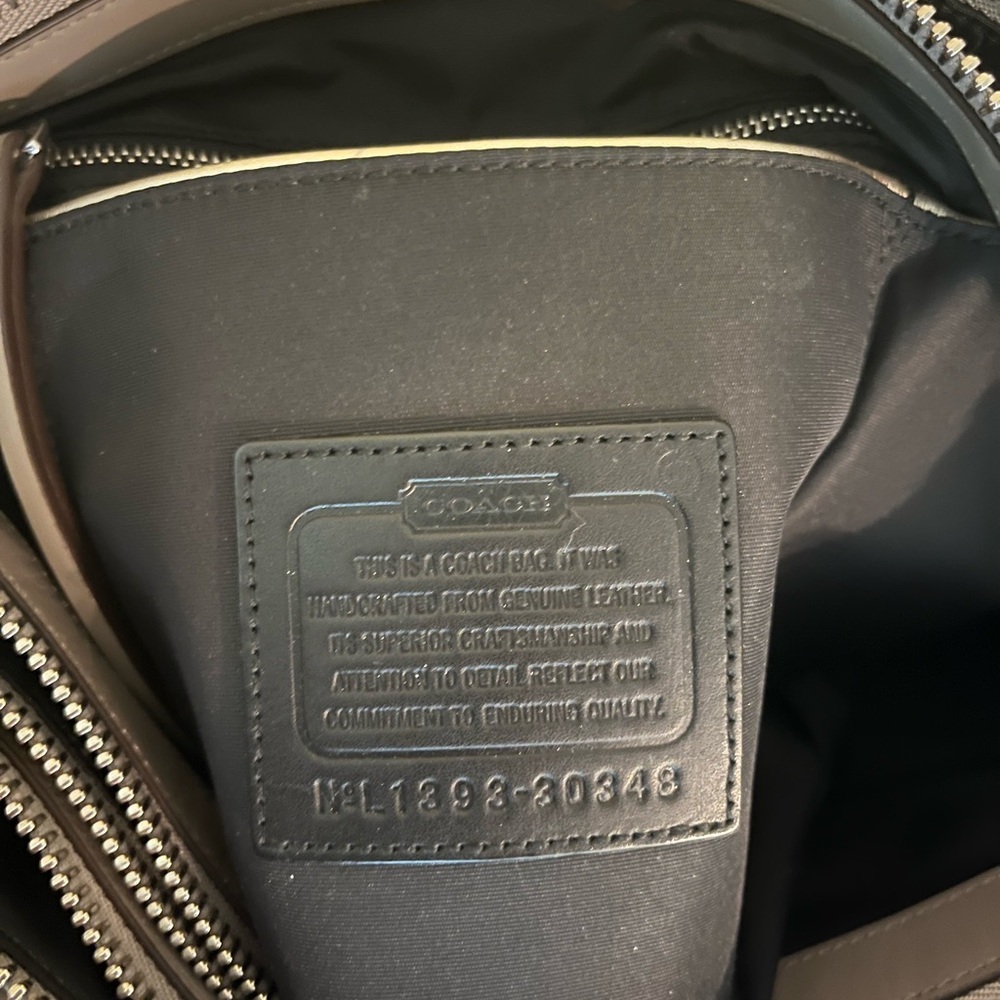 Coach Taupe Leather Tote - Picture 4 of 7